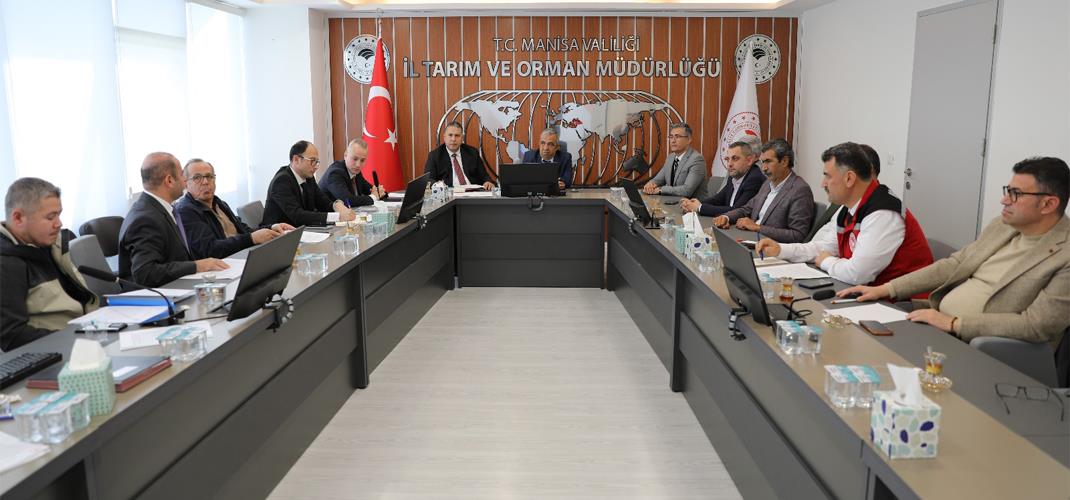 MANİSA İLİ TARIMSAL ÜRETİM PLANLAMA İL KURULU, TARIMSAL ÜRETİM PLANLAMASI ÇALIŞMALARI KAPSAMINDA TOPLANDI